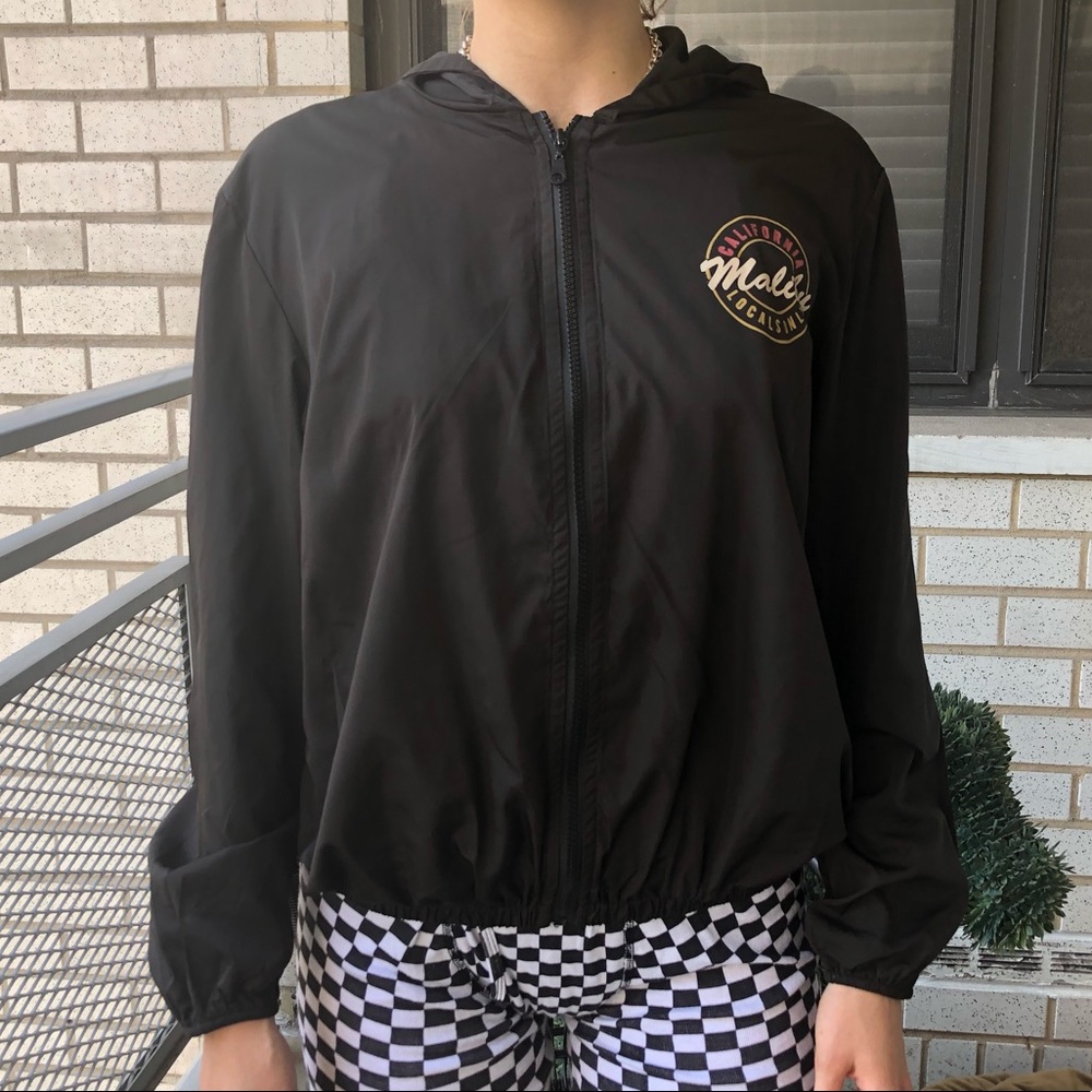 wind Malibu California black jacket